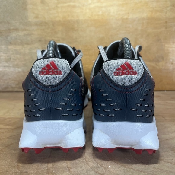 Adidas Crossflex Sport Mens Size 8.5 Golf Shoes Sneakers Gray Red Q46671 - Picture 4 of 8